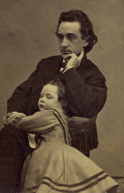 Edwin Booth und seine Tochter Edwina von Mathew B. Brady